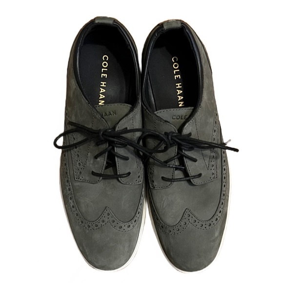 Cole Haan Zero Grand Grey Oxford Shoes - Picture 3 of 10